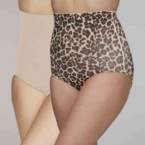 Your Secret Control High Waist pants - 2 pack - Leopard print & Nude
